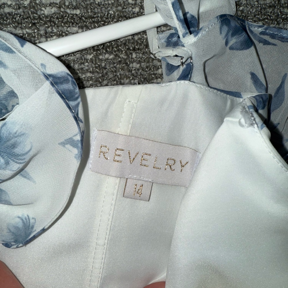Revelry White and Blue Floral Dress - Picture 2 of 8
